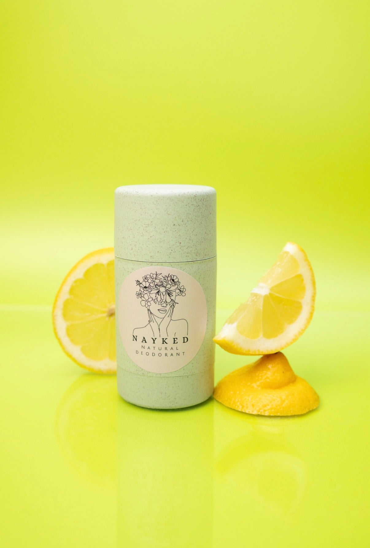 Mint green tube + 45g natural deodorant insert